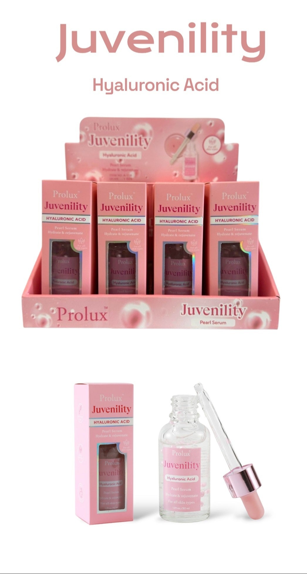 PROLUX Juvenility Hyaluronic Acid Pear Serum 30ml / 12pcs Box