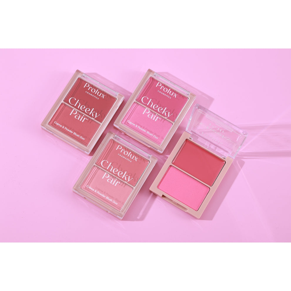 PROLUX Cheeky Pair Creme & Powder Blush duo / 24pcs Display