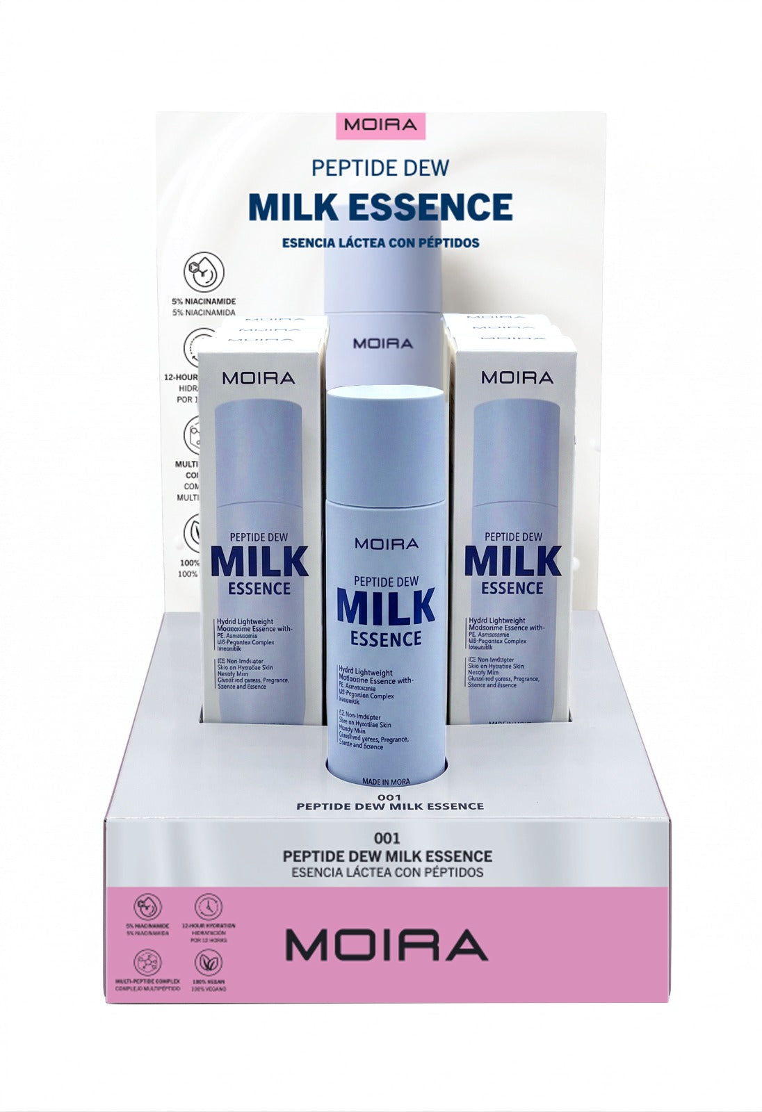 MOIRA Peptide Dew Milk Essence w/Display 6pcs Display + Tester