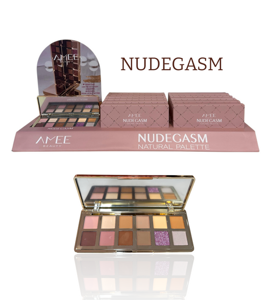 AMEE BEAUTY NudeGasm Shadow Palette w/Display  12pcs + Tester