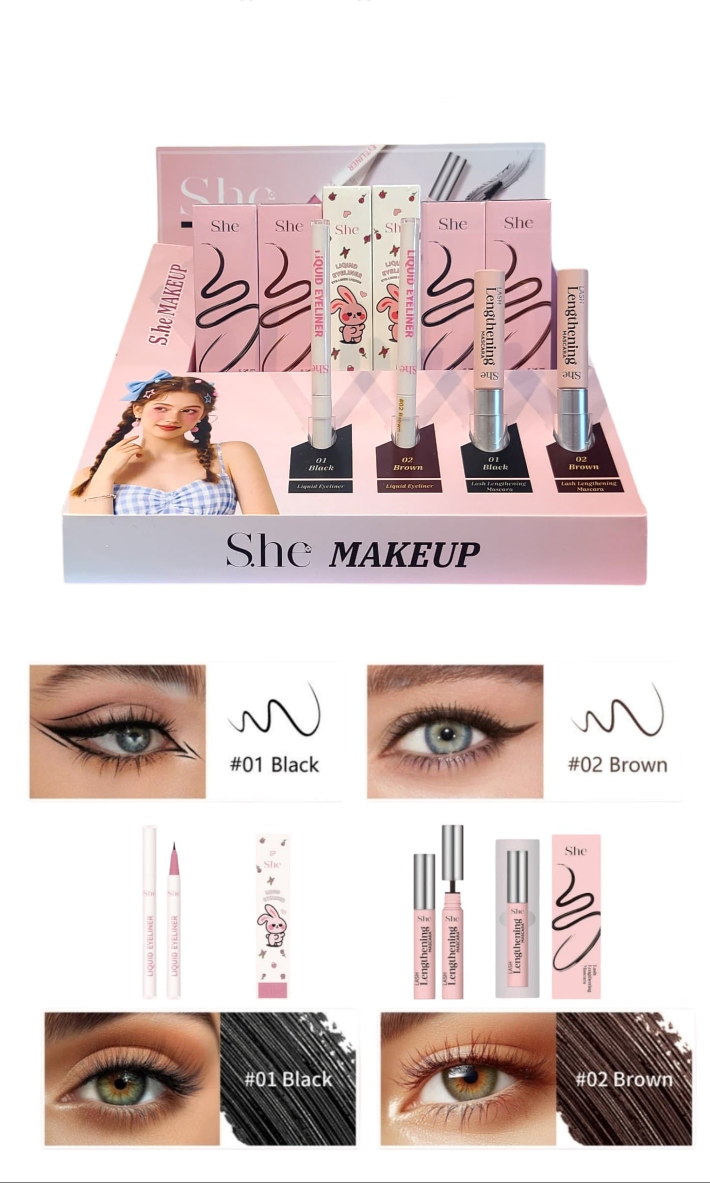 SHE MAKEUP Matching Floor Display Stand - Free