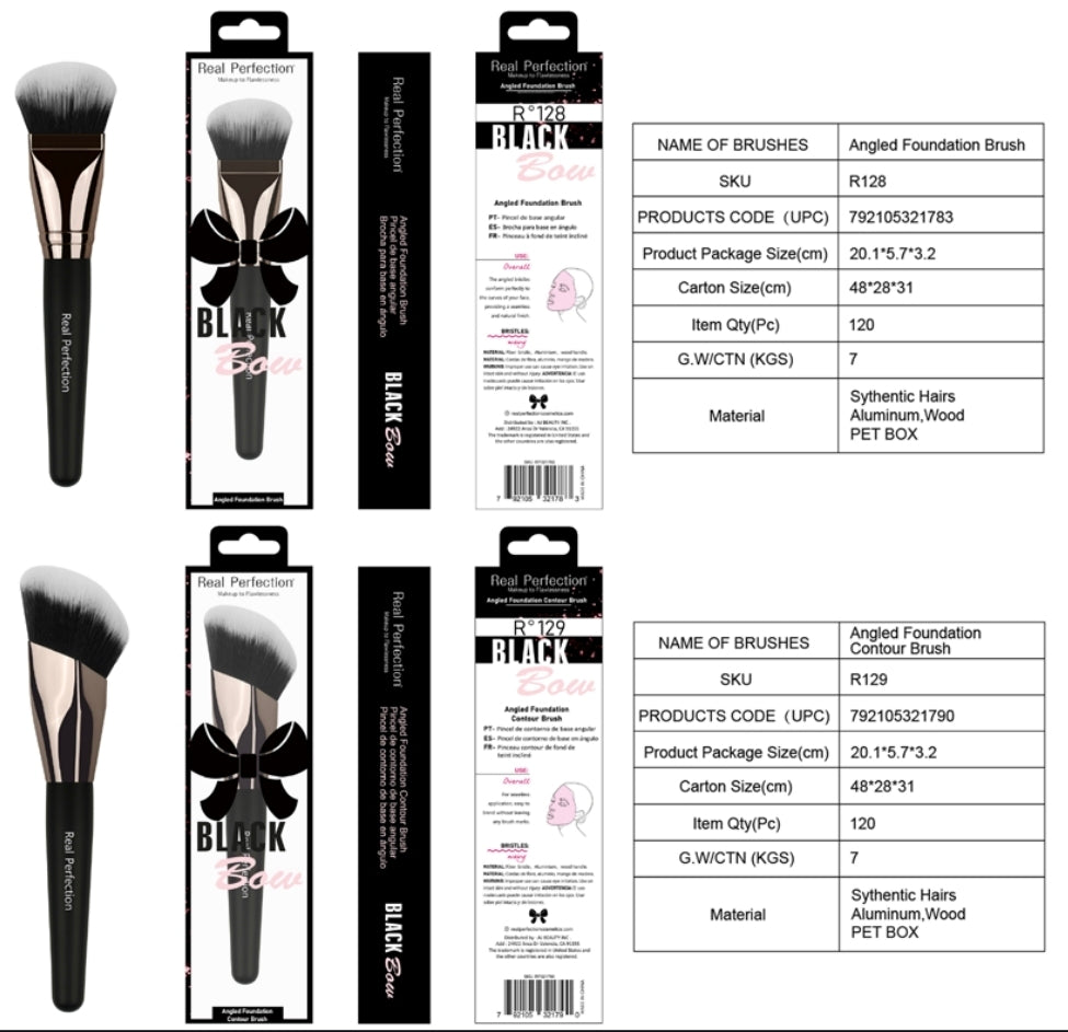 REAL PERFECTION Versatile Makeup Brush w/Display 168pcs Display