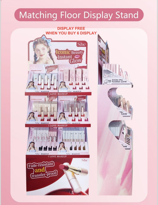 SHE MAKEUP Matching Floor Display Stand - Free