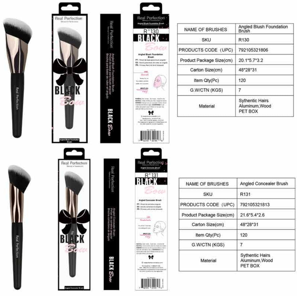 REAL PERFECTION Versatile Makeup Brush w/Display 168pcs Display