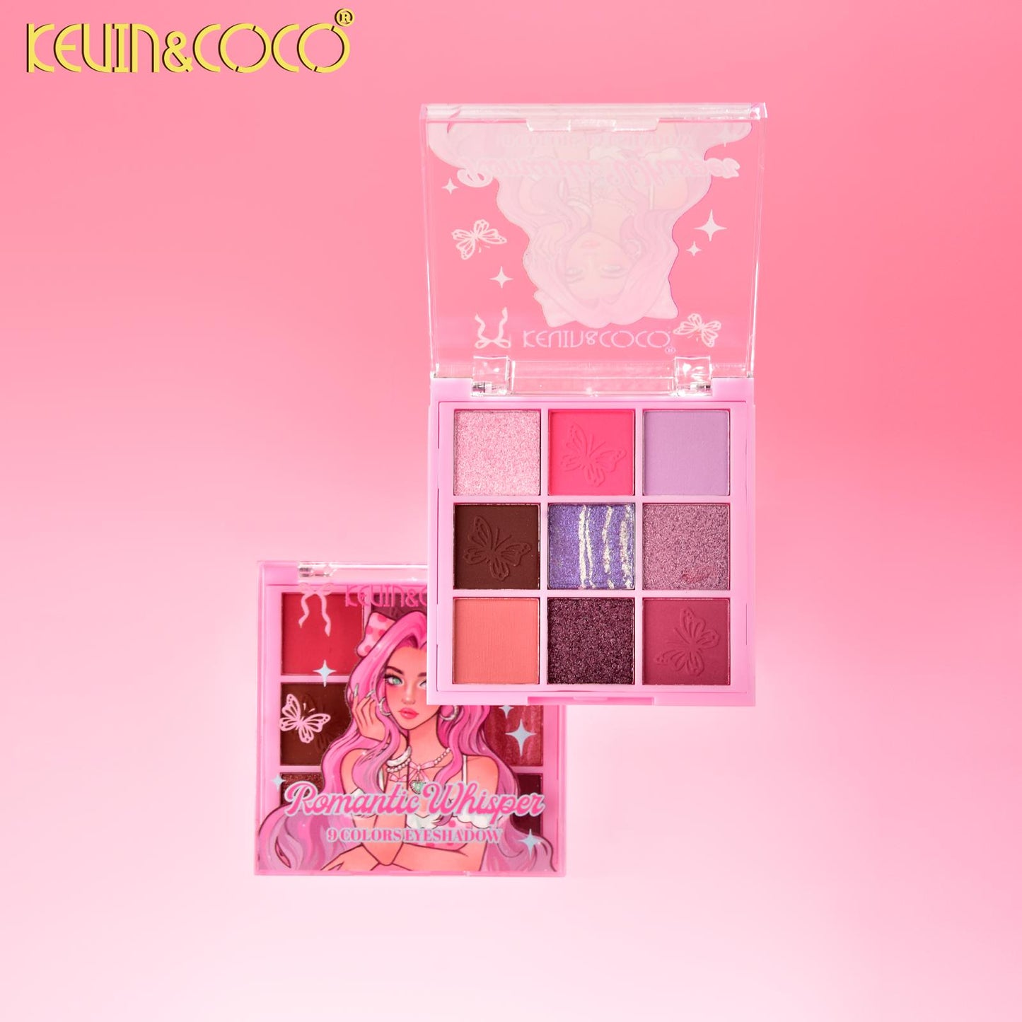 KEVIN&COCO Romantic Whisper 9Colors Eyeshadow / 12pcs Display