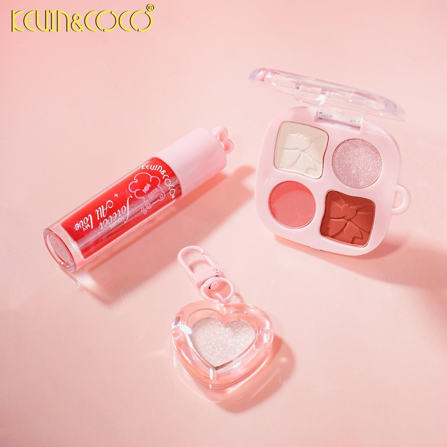 KEVIN&COCO Love In Bloom Keychain Makeup set / 12set Display