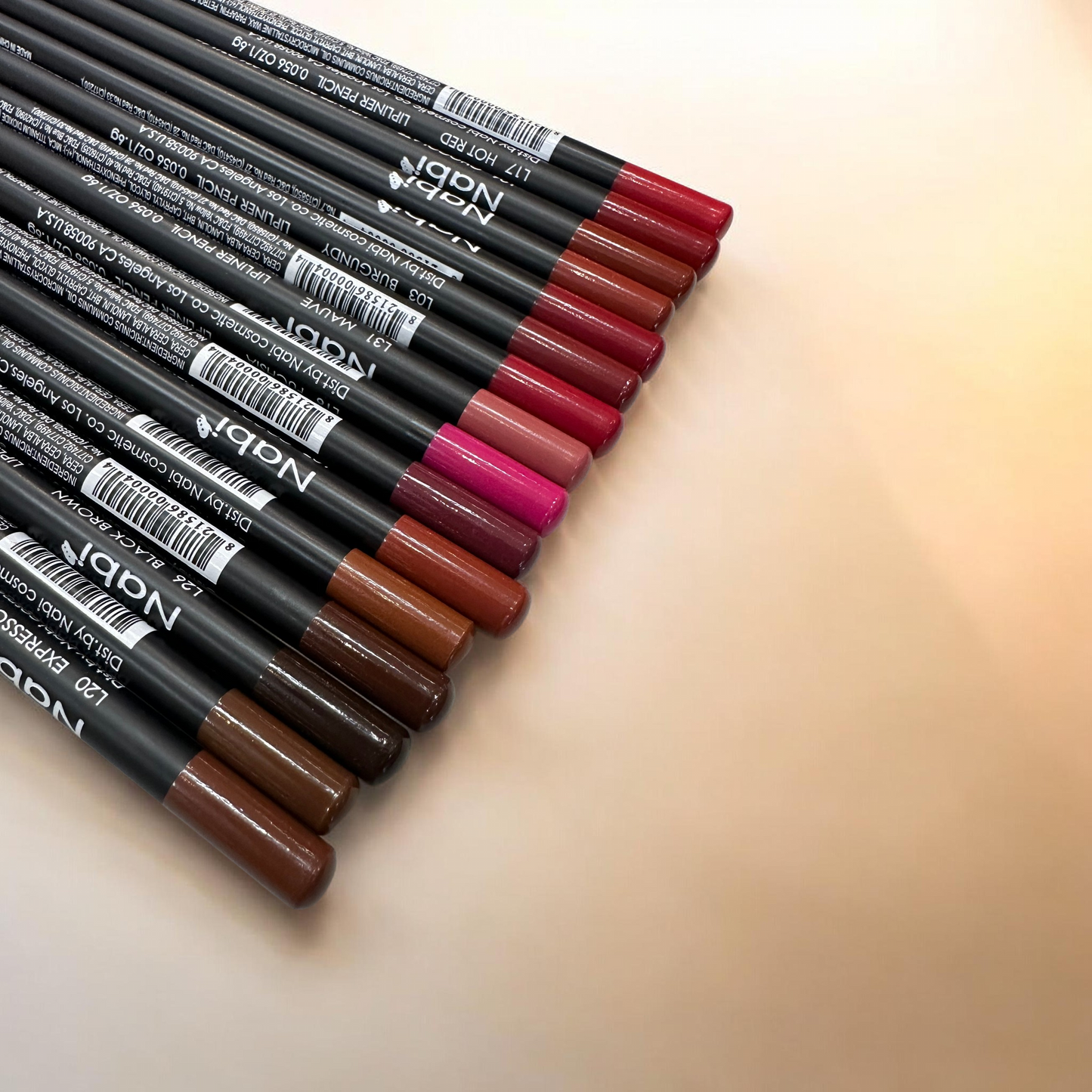 Lápiz delineador de labios NABI / Paquete de 12 unidades