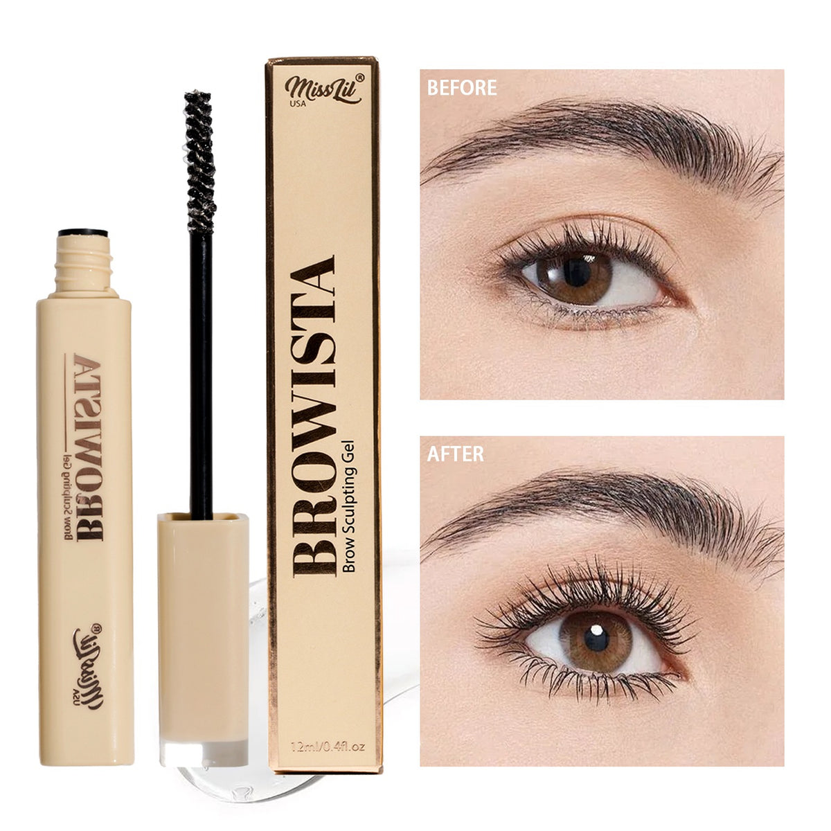 MISS LIL Browista Brow Sculting Gel / 36pcs display + tester
