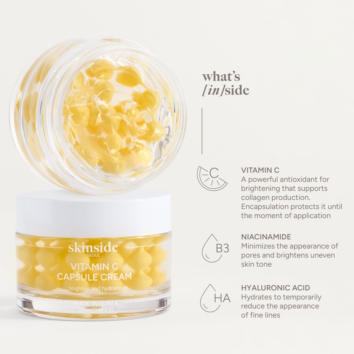 SKINSIDE SEOUL Vitamin C Capsule Creak 50ml / 6pcs pack