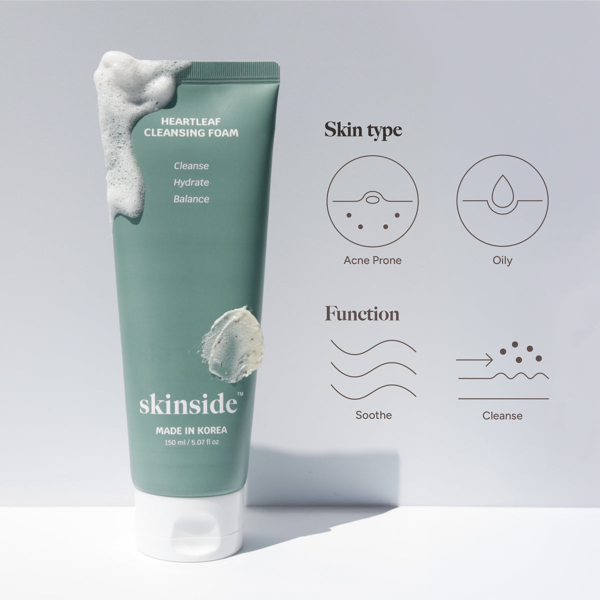 Skinside SEOUL Heartleaf Foaming Cleanser 150ml