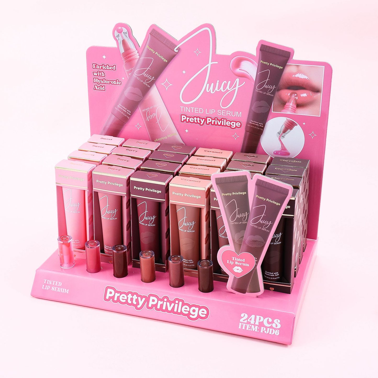 PRETTY PRIVILEGE Tinted Lip Serum / 24pcs Display