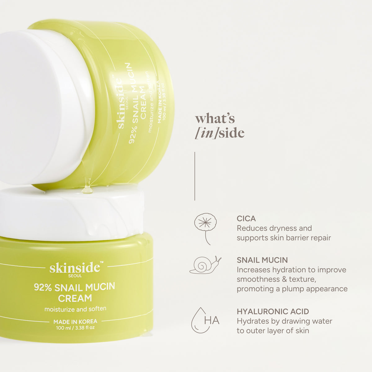 Skinside SEOUL 96% Snail Mucin Cream 100ml