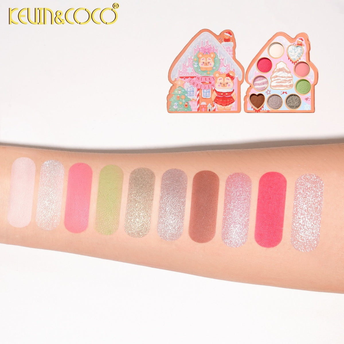 KEVIN&COCO Eyeshadow & Face Palette #KC208 / 12pcs
