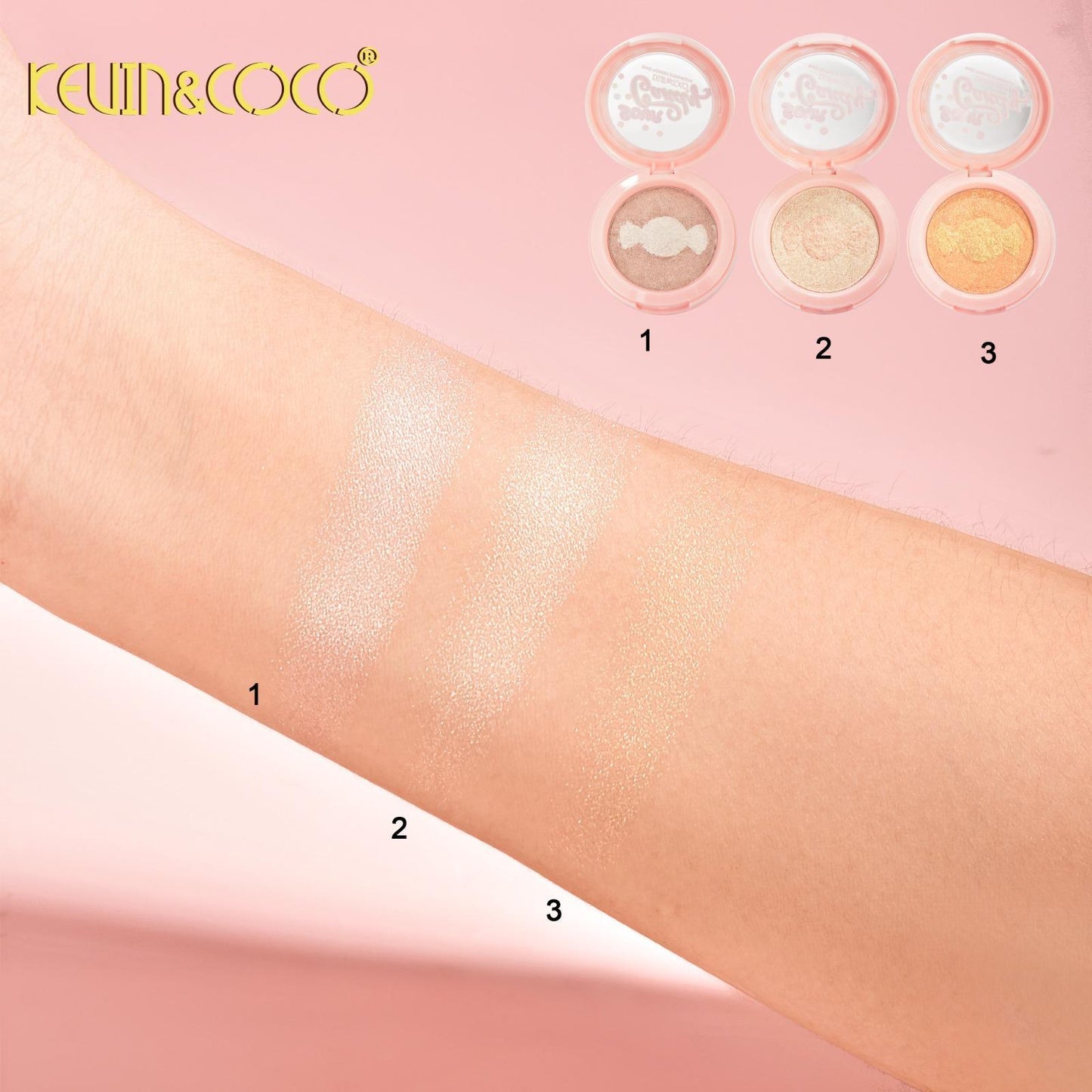 KEVIN&COCO Sour Candy Highlighter / 24pcs Display