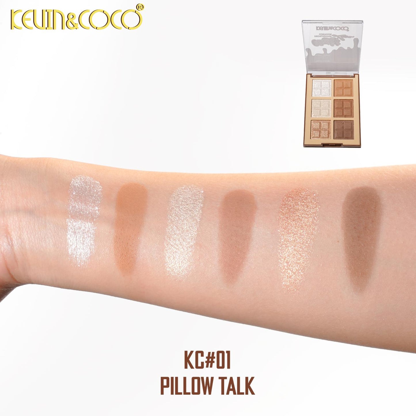 KEVIN&COCO Chocolate Highlighter & Contour / 12pcs Display