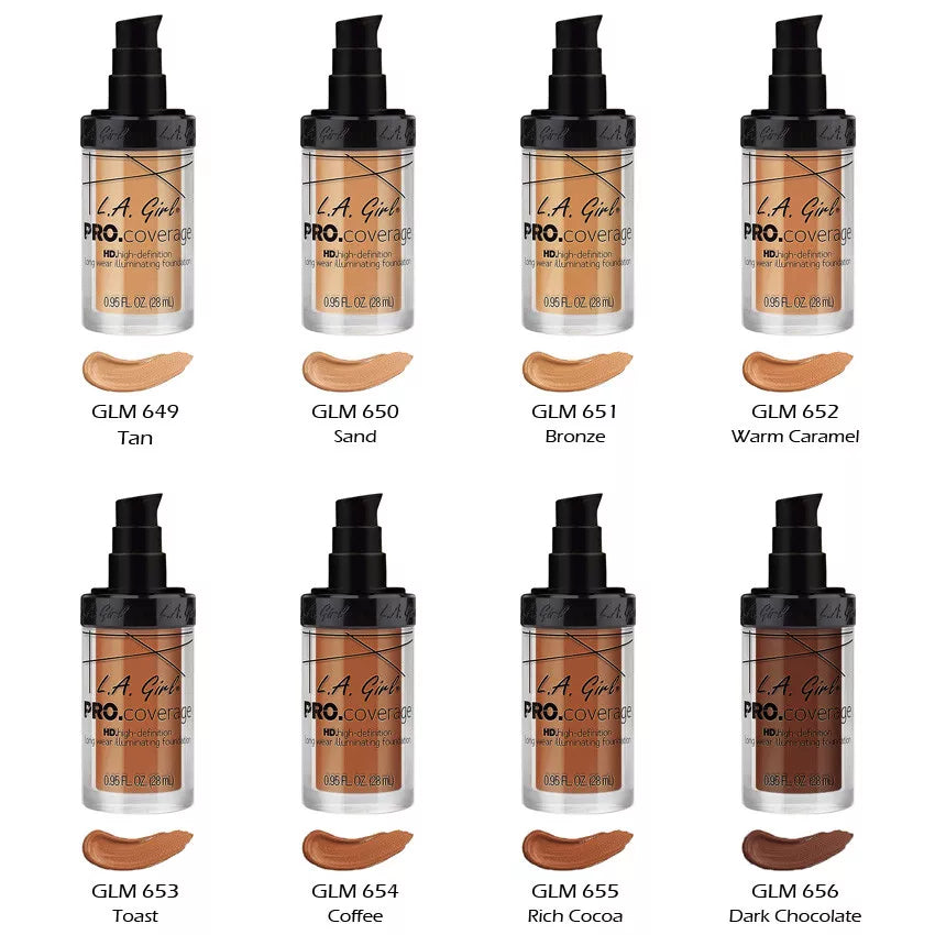 LA GIRL HD PRO Coverage Foundation | Refills | 3pcs Pack