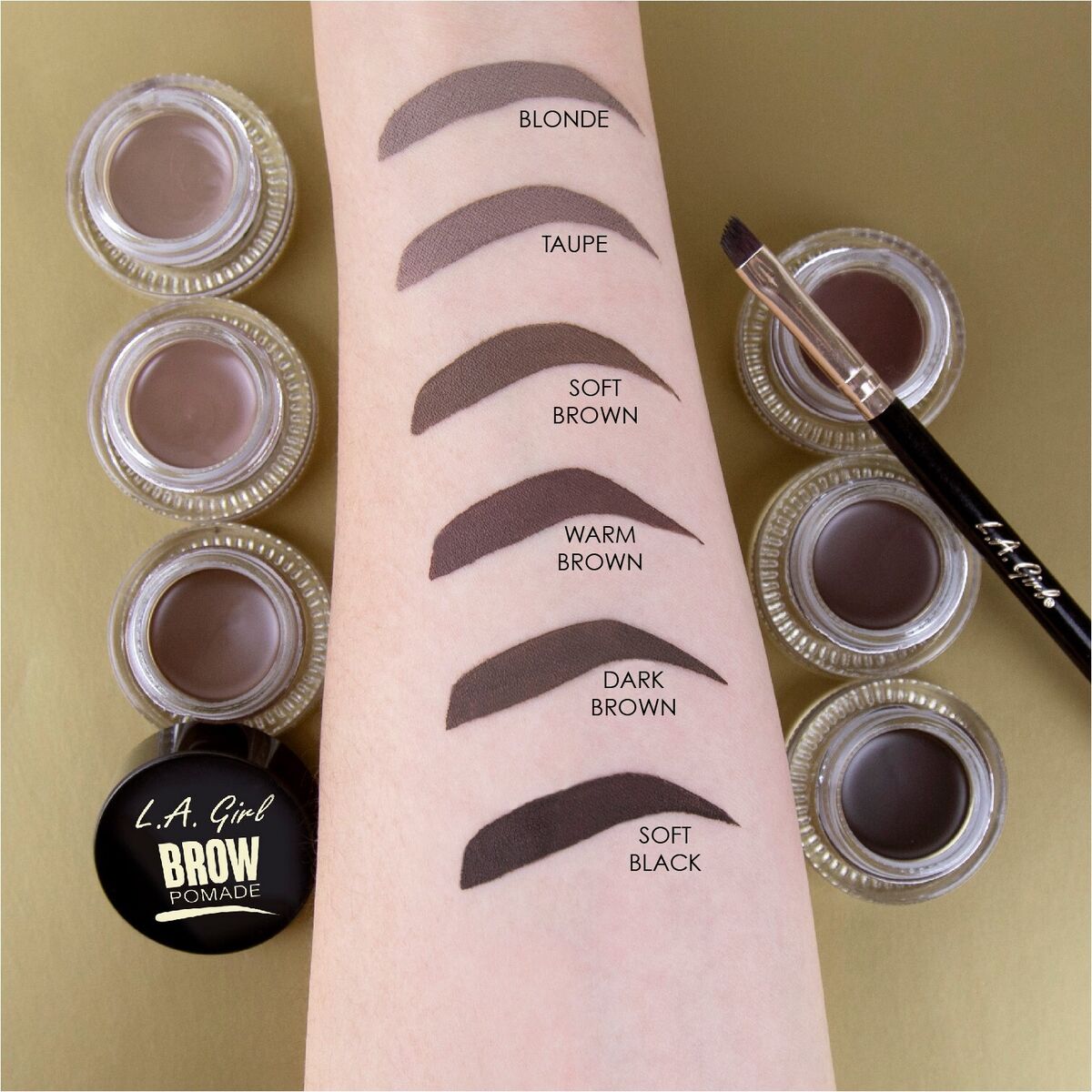 LA GIRL Brow Pomade Long-lasting | Refills | 3pcs Box