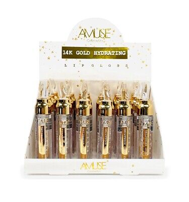 AMUSE - 14K GOLD HYDRATING LIPGLOSS - LIP2136 / 24PCS DISPLAY