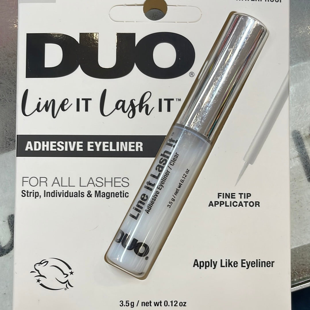 DUO GLUE - LINE IT LASH IT - 2 EN 1 ADHESIVE EYELINER / 6PCS PK