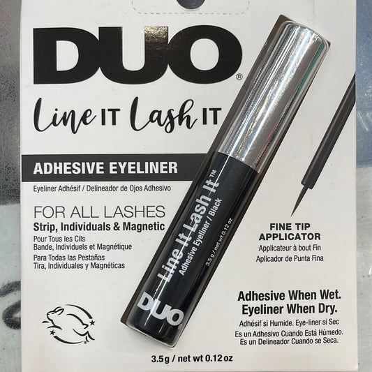 DUO GLUE - LINE IT LASH IT - 2 EN 1 EYELINER & LASH ADHESIVE  / 6PCS PK