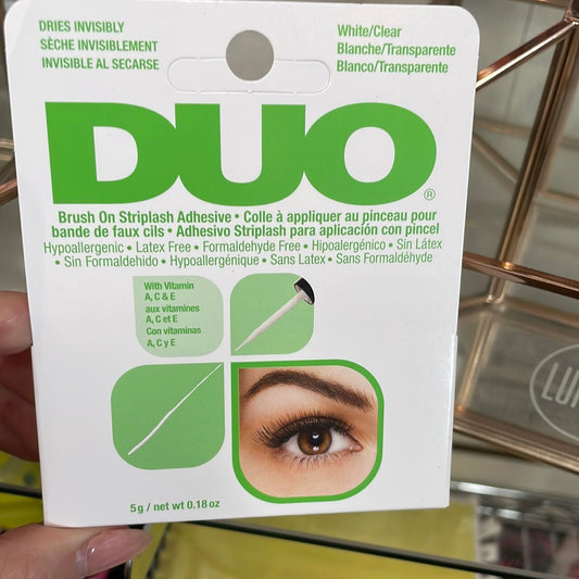 DUO GLUE - GREEN - BRUSH ON ADHESIVE / CLEAR (6CPS PACK)